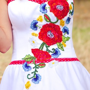 Ексклюзивна весільна сукня вишивана (невінчана), фото 2